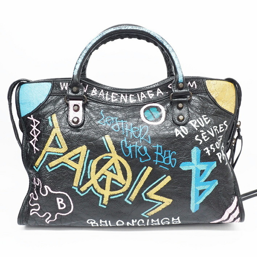 Balenciaga Graffiti Handbag Paint City